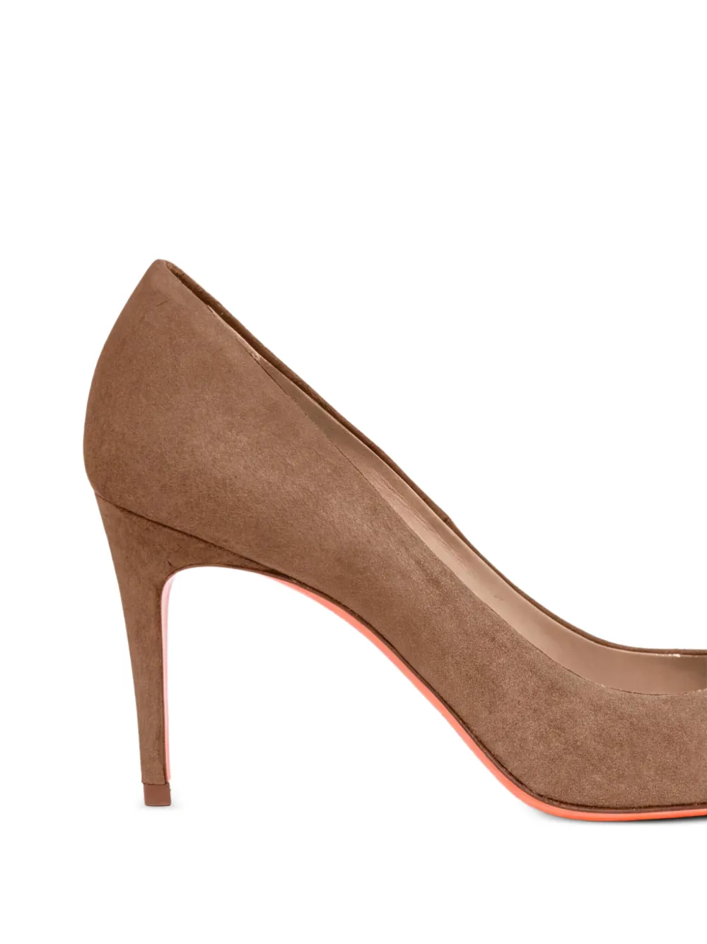 Santoni Sibille Pointed-toe Pumps in Brown, view 2