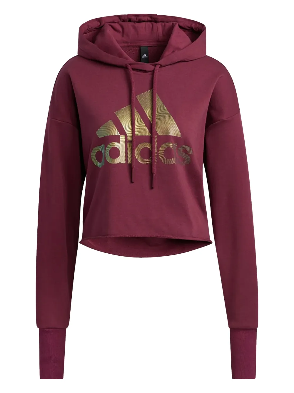 adidas logo-print hoodie - Violett