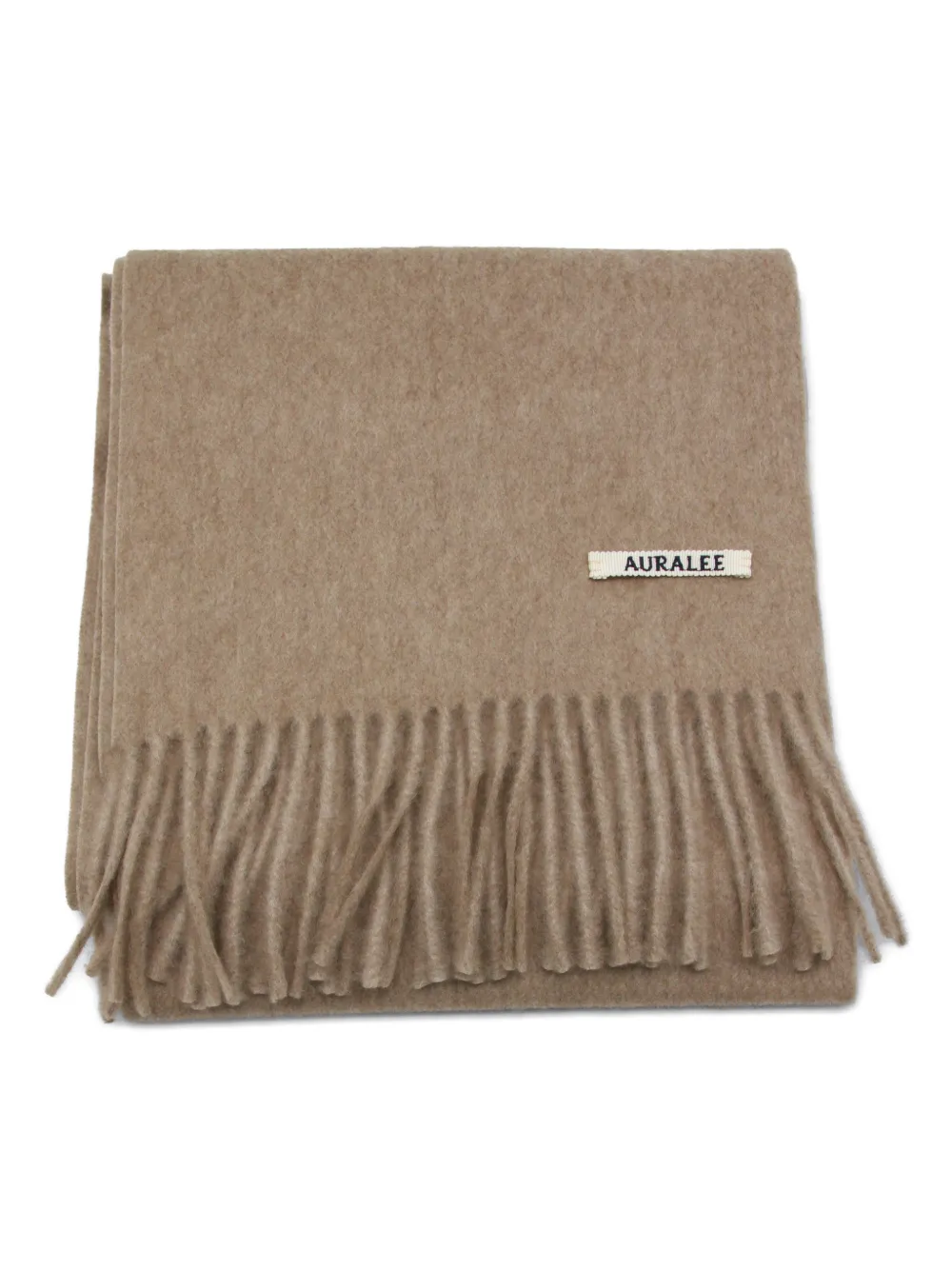 Auralee fringed scarf - Beige