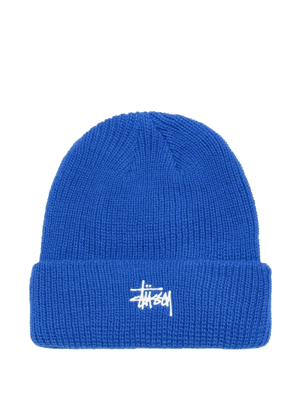 Stüssy logo-embroidered beanie hat | Blue | Image 1