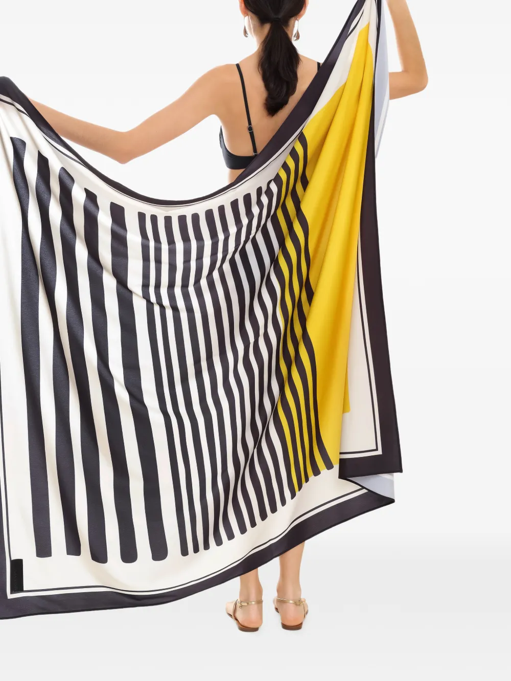  Amapô Striped Scarf - Yellow 
