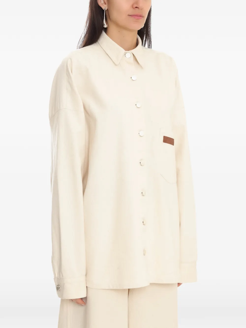 Amapô Patch Pocket Shirt In Neutral