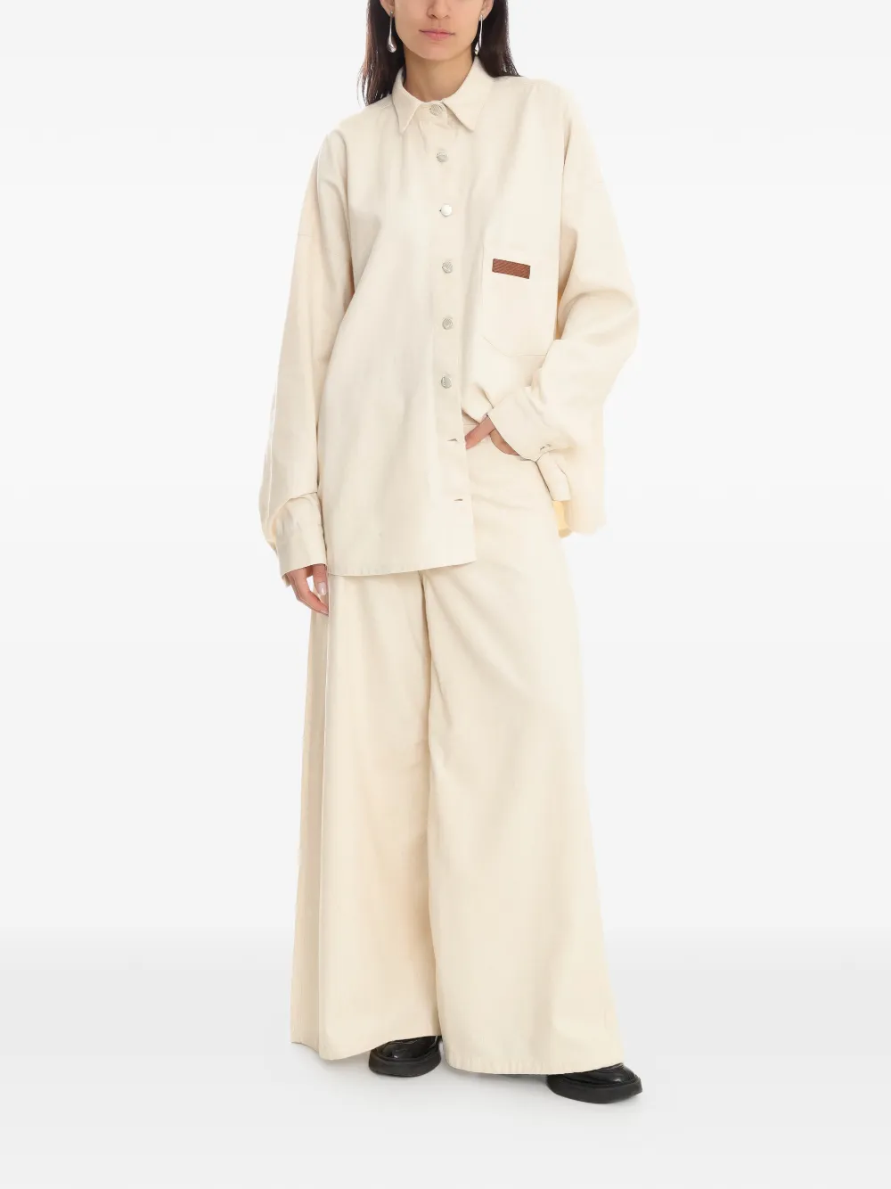 Amapô patch pocket shirt - Beige