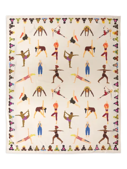 Amapô yoga pose graphic scarf
