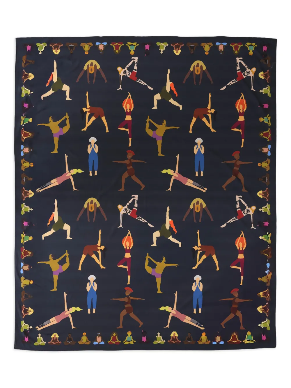 Amapô pattern scarf | Blue | Image 1