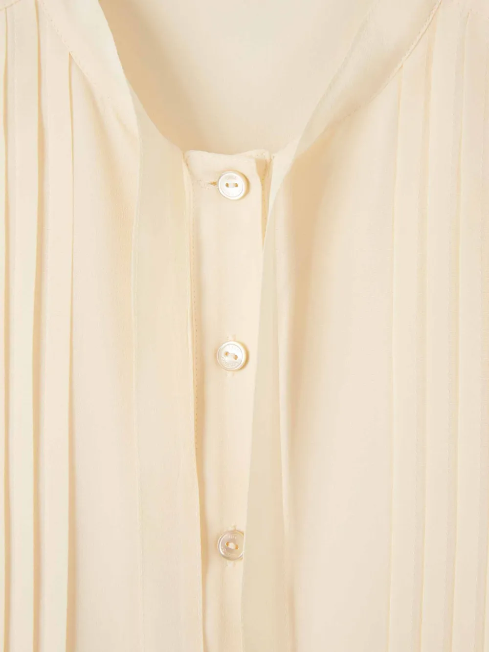  Ulla Johnson Delvine Tie-neck Shirt - Neutrals 