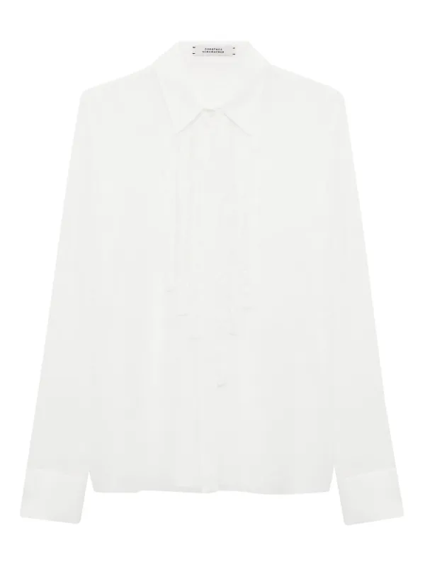 Chemise Blanche Dorothée Schumacher – Taille 36/2, Manches Courtes, 100% Coton, Très Bon état