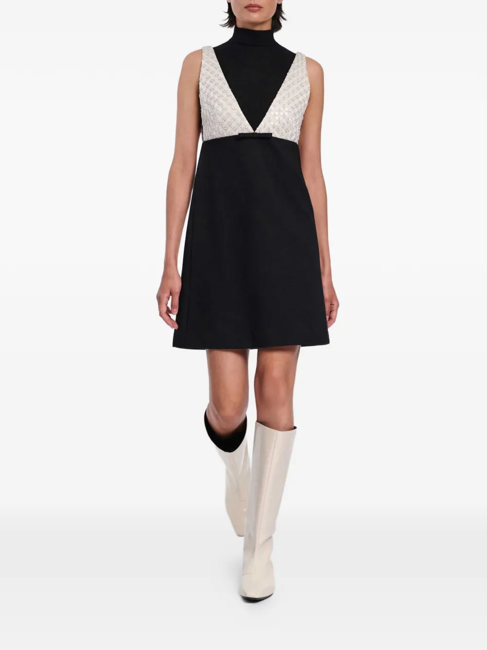 Dorothee Schumacher sequin-embellishment mini dress - Zwart