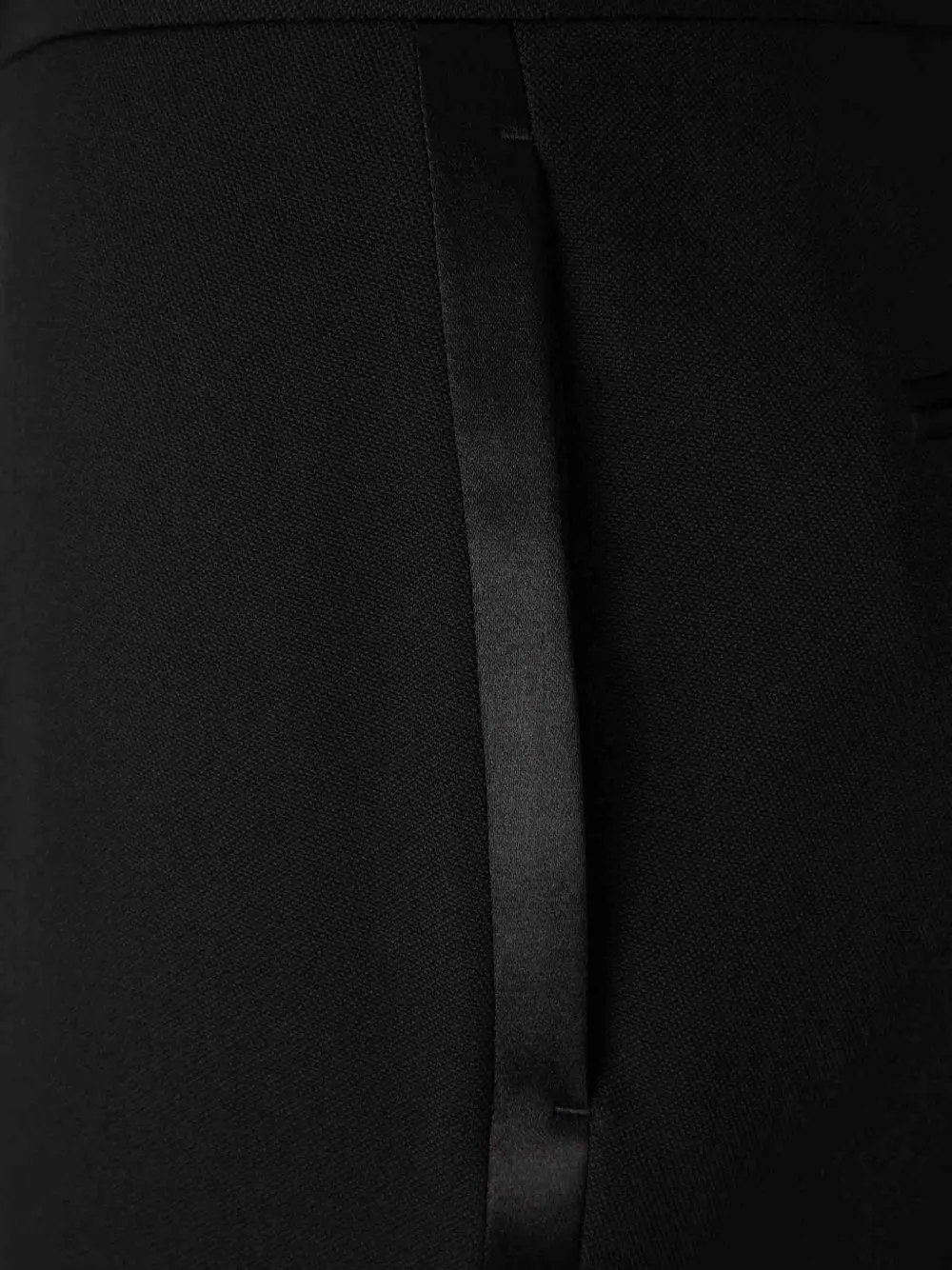 TOM FORD Plooibroek met wijde pijpen Zwart