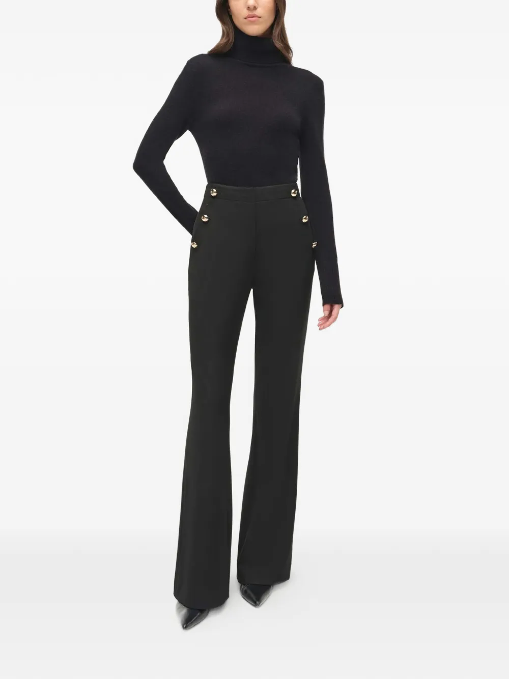 Simkhai Robin button-embellishment trousers | Flared & Bell-Bottom Pants | Image 2
