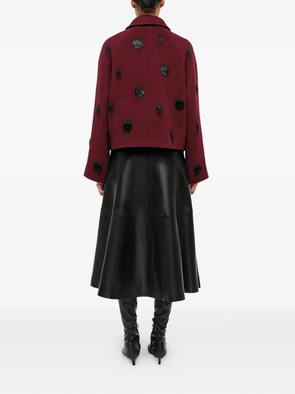 Simkhai Katya Beaded-embellishment Jacket In Purple