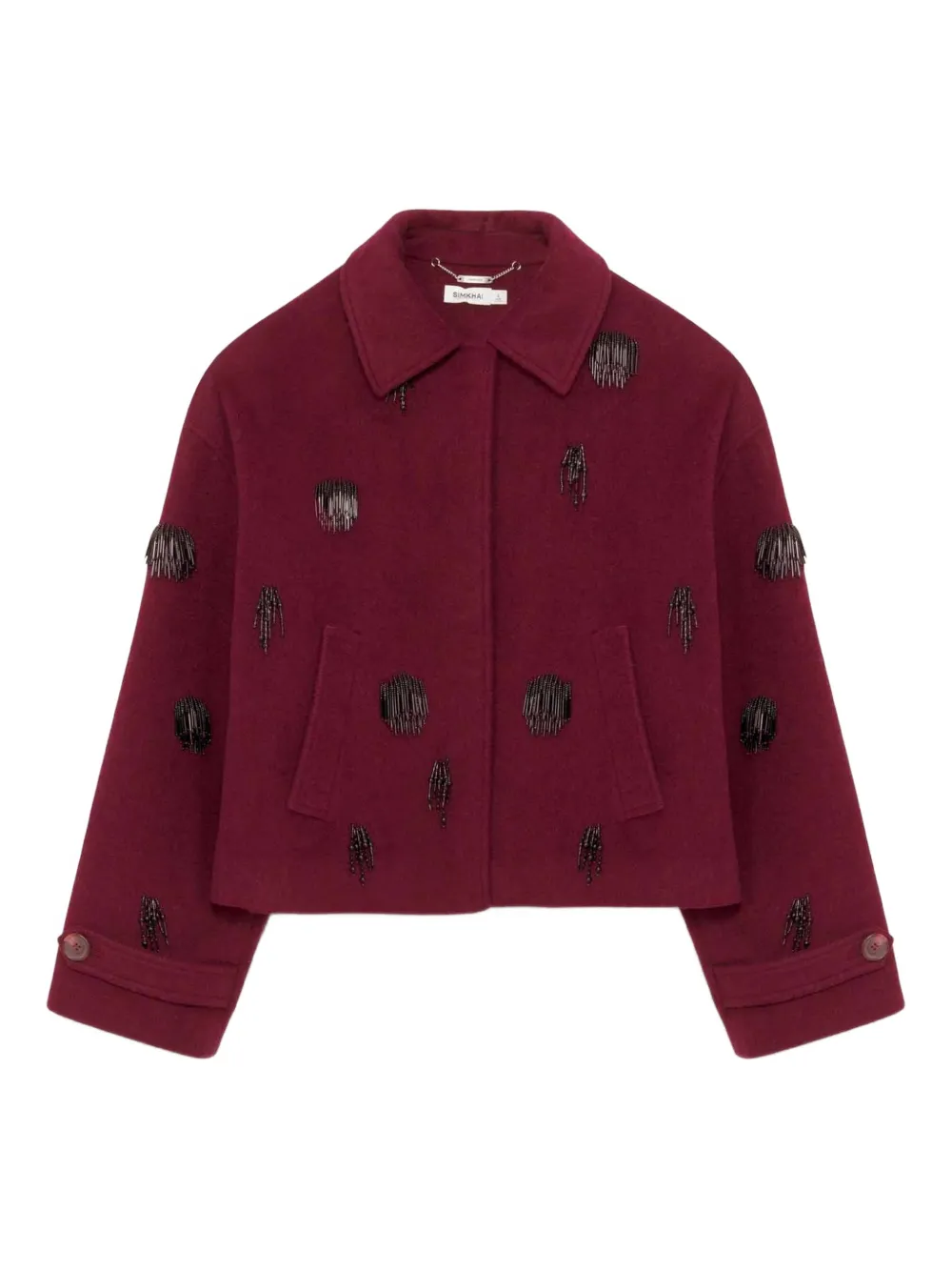 Simkhai Katya beaded-embellishment jacket | Red | Image 1