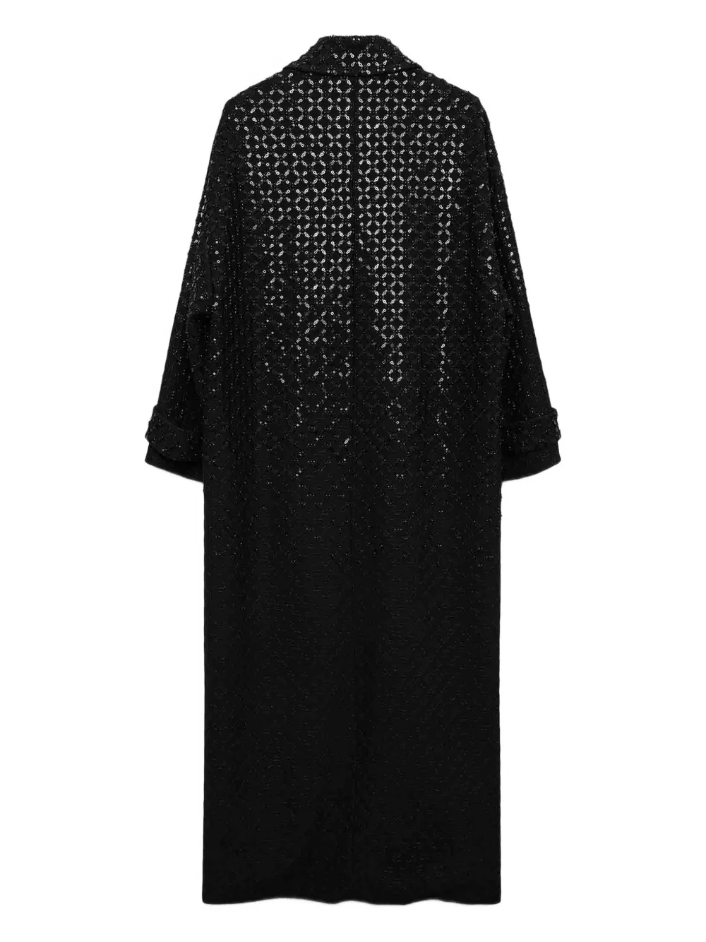 Dorothee Schumacher Sequin Embellished Coat In Punto Milano In Black