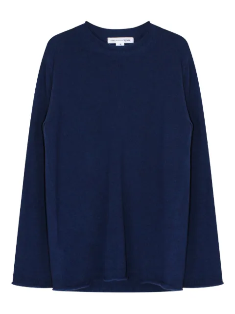 Comme Des Garçons Shirt suéter con dobladillo vuelto