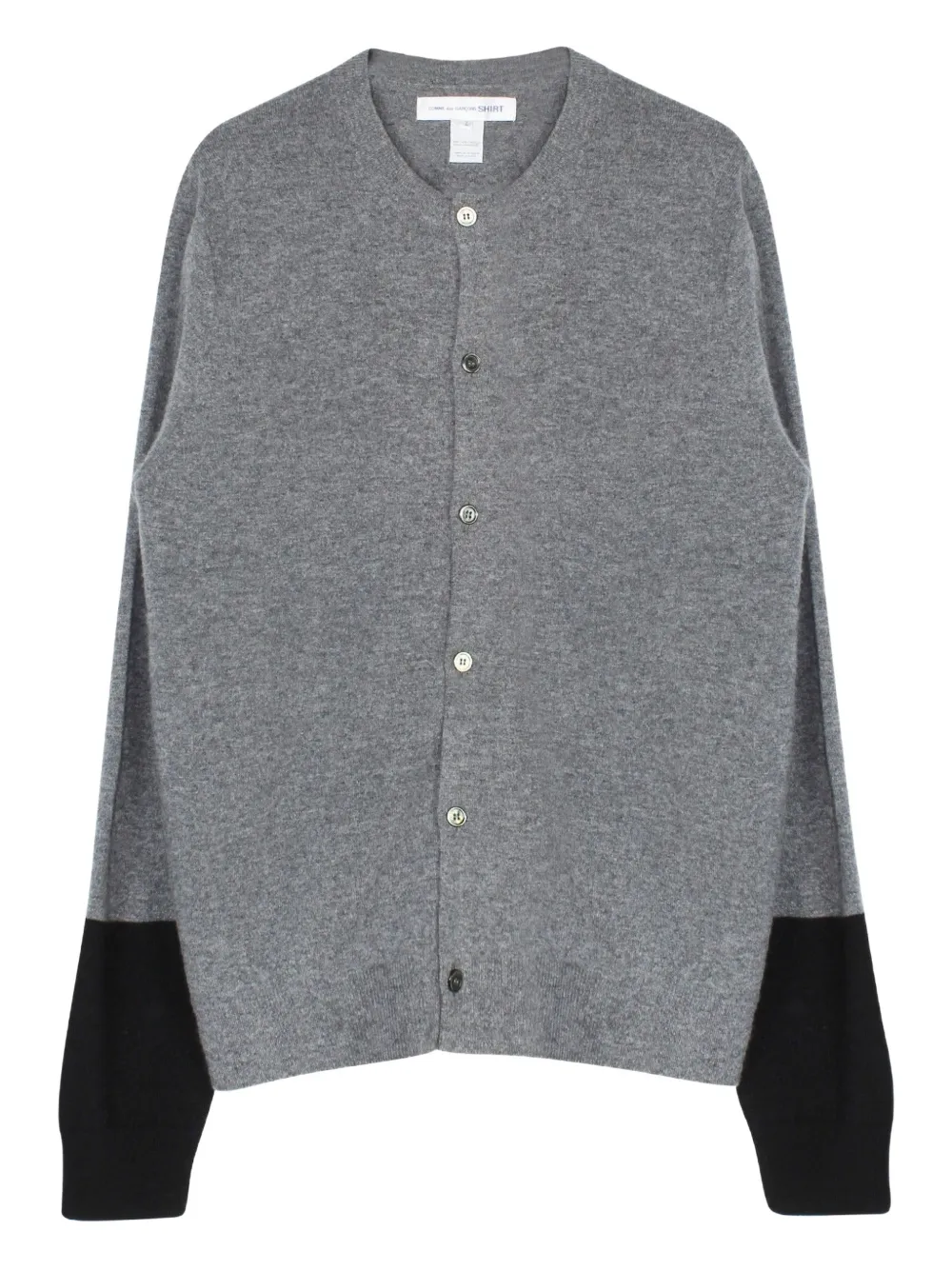 Comme Des Garçons Shirt Cardigan con design color-block - Grigio