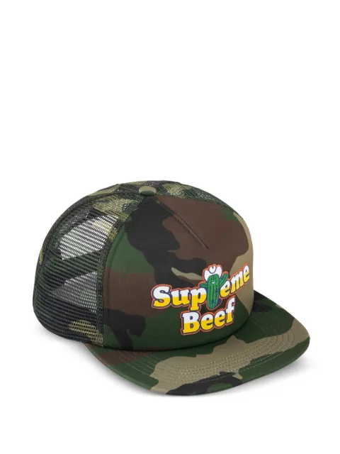 Supreme casquette à cinq empiècements motif camouflage