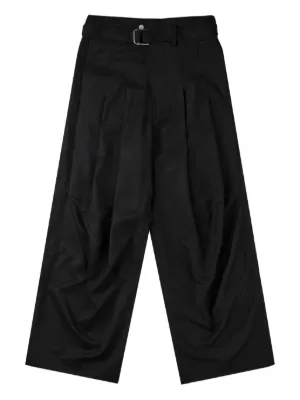 Maharishi 6203 Waffle Hakama Cargo Trousers | Black | FARFETCH