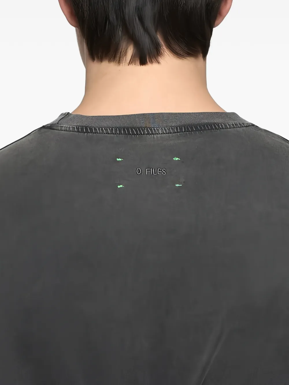 O.files Round-neck T-shirt In Gray