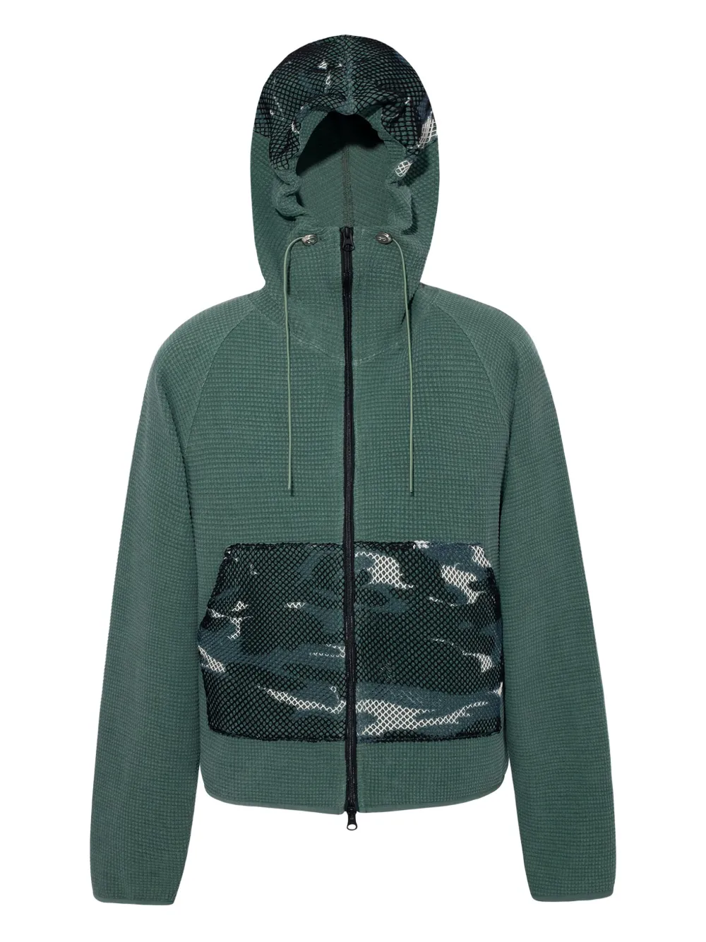 FFFPOSTALSERVICE camo-print hoodie | Green | Image 1