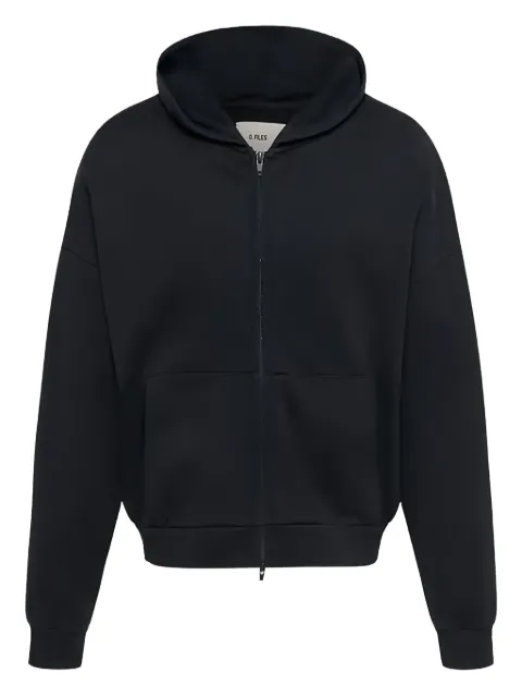 O.FILES Origami zip-up hoodie