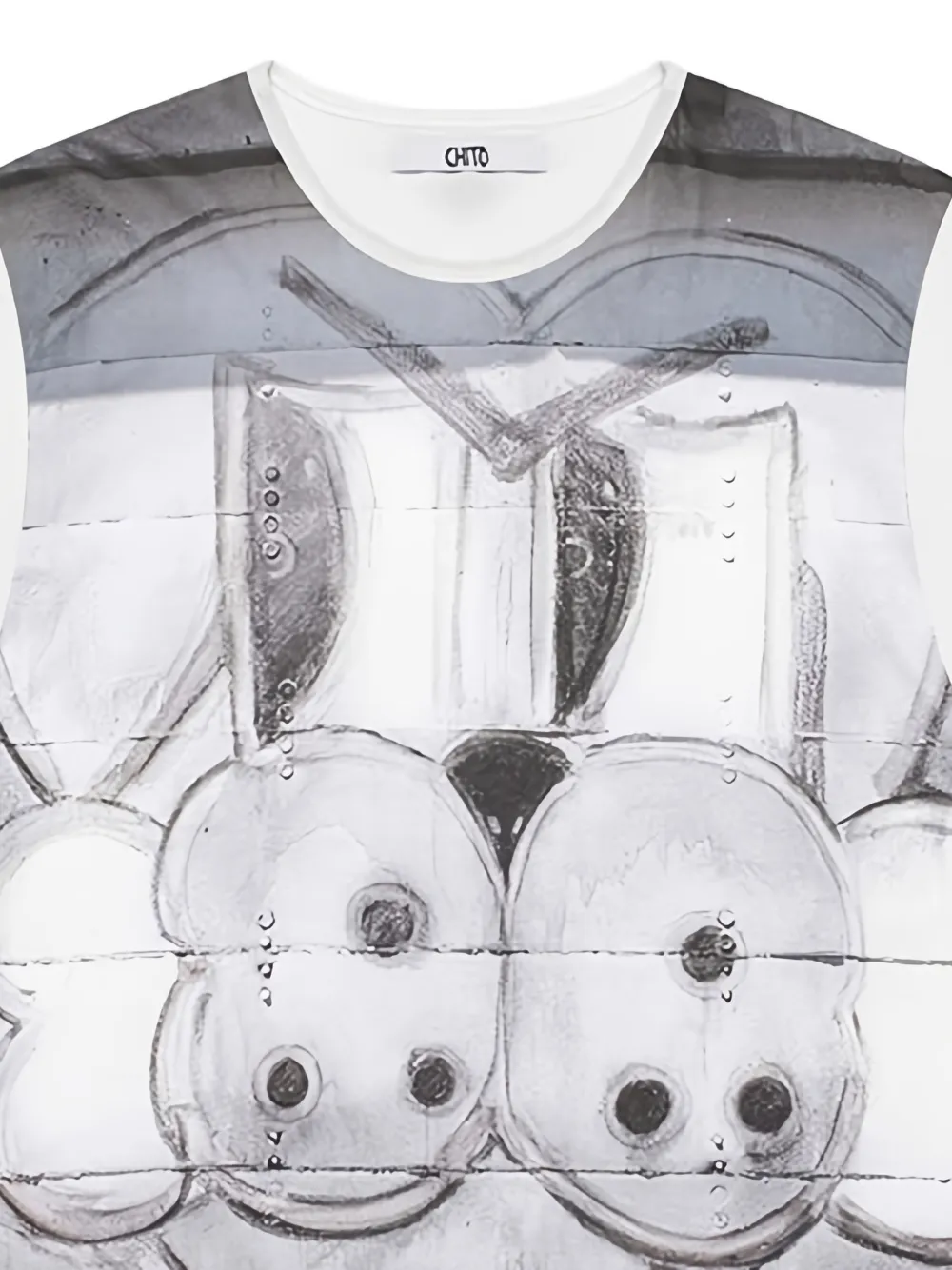 CHITO Dust graphic-print T-shirt - Wit