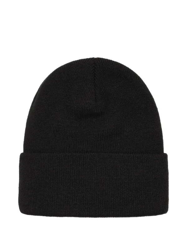 Stüssy Stock logo-embroidered Beanie Hat | Black | FARFETCH CA