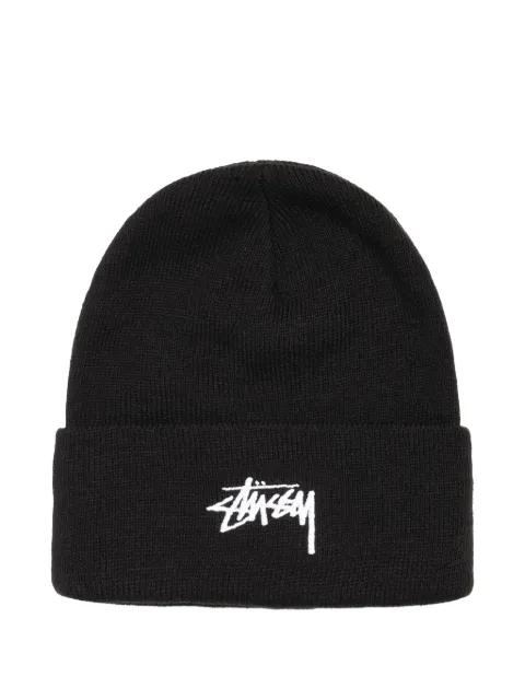 Stüssy Stock logo-embroidered beanie hat