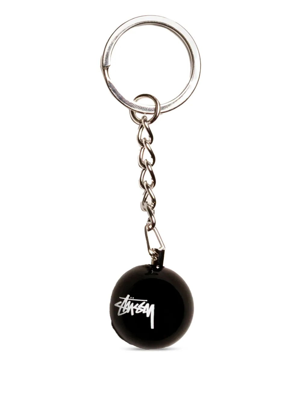 Stüssy 8 Ball keyring | Silver | Image 1