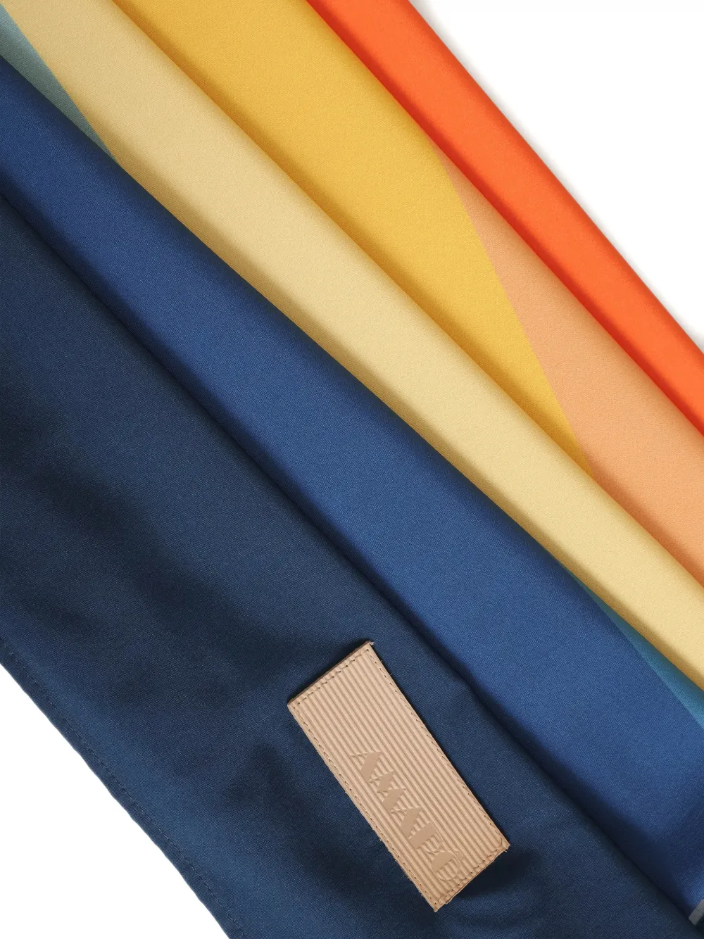 Amapô sunset print scarf - Geel