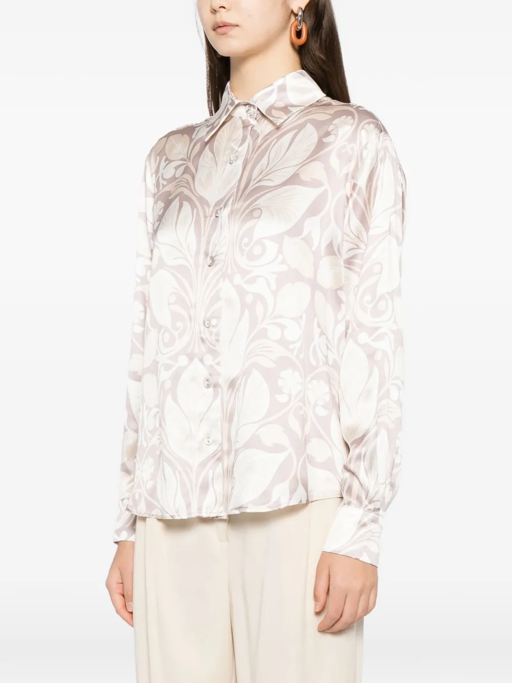  Cynthia Rowley Art Nouveau Shirt - Neutrals 