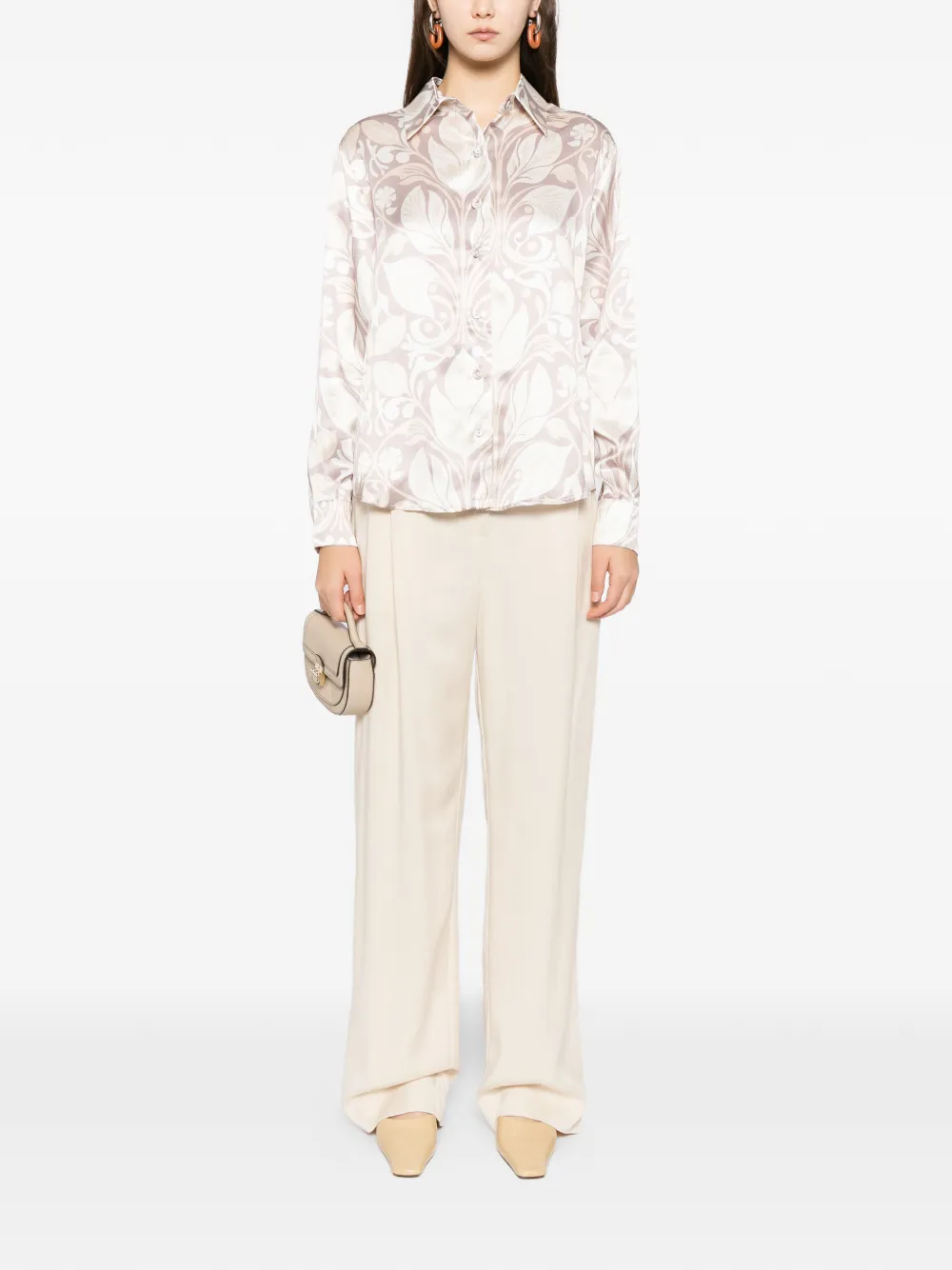  Cynthia Rowley Art Nouveau Shirt - Neutrals 