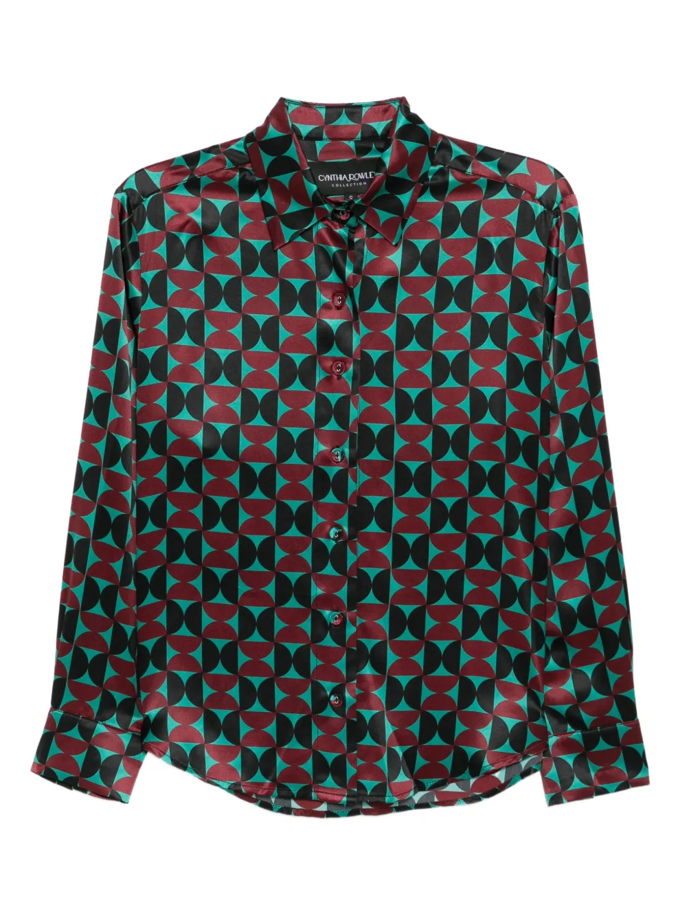 Cynthia Rowley Camicia con motivo geometrico - Nero