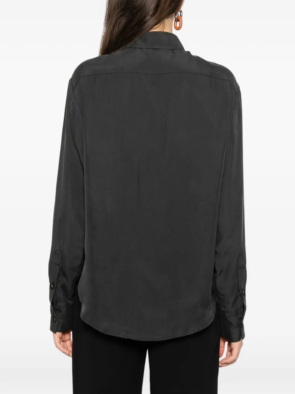 Cynthia Rowley Zijden blouse met bloemenprint Grijs