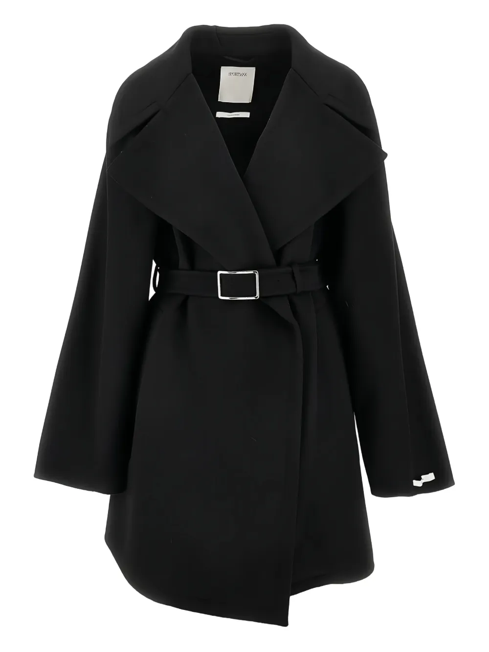 Sportmax Cappotto con cintura - Nero