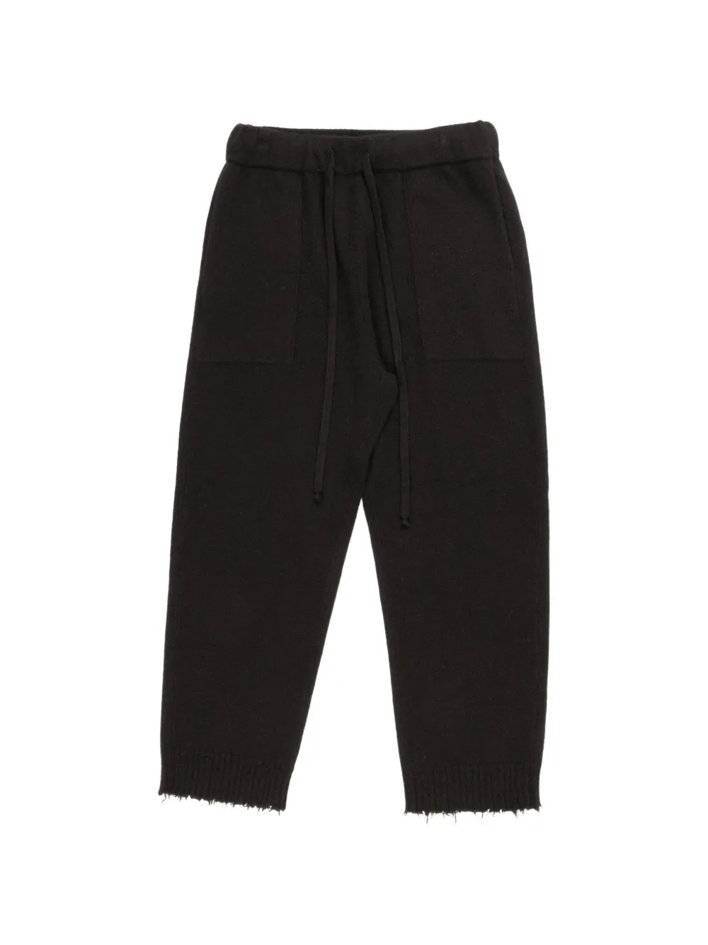 Uma Wang raw-hem track pants - Nero
