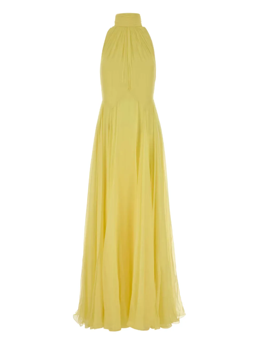 Givenchy vestido largo con cuello halter | amarillo | Image 1