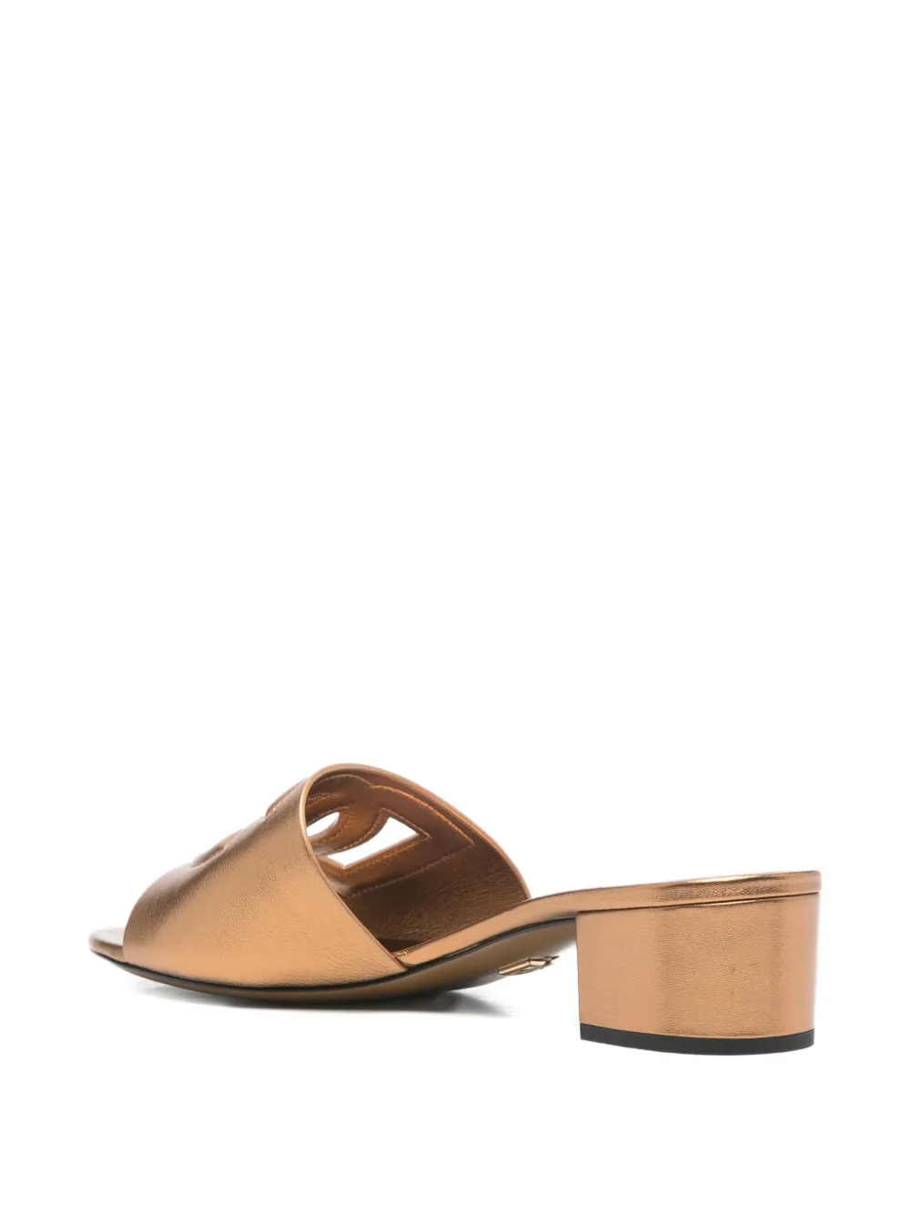 Dolce & Gabbana Sandalen met uitgesneden details en hak Goud