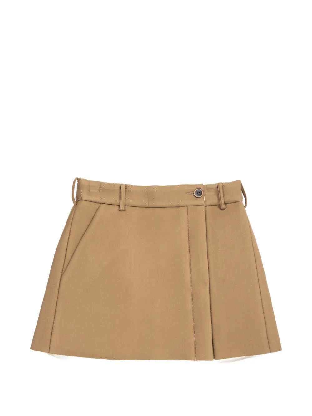 Uma Wang pleated mini skirt - Toni neutri