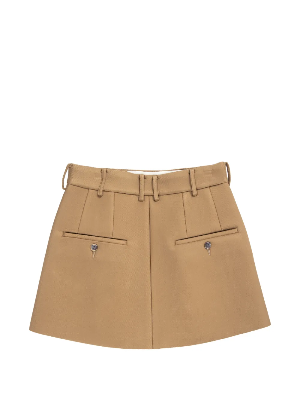  Uma Wang Pleated Mini Skirt - Neutrals 