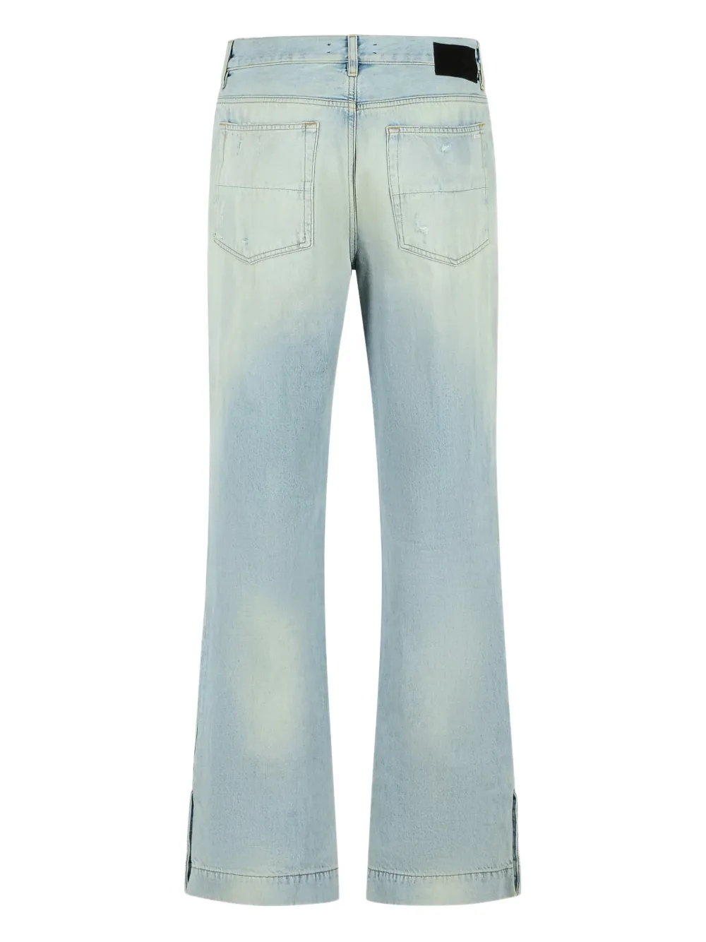 AMIRI distressed-effect flared jeans - Blauw