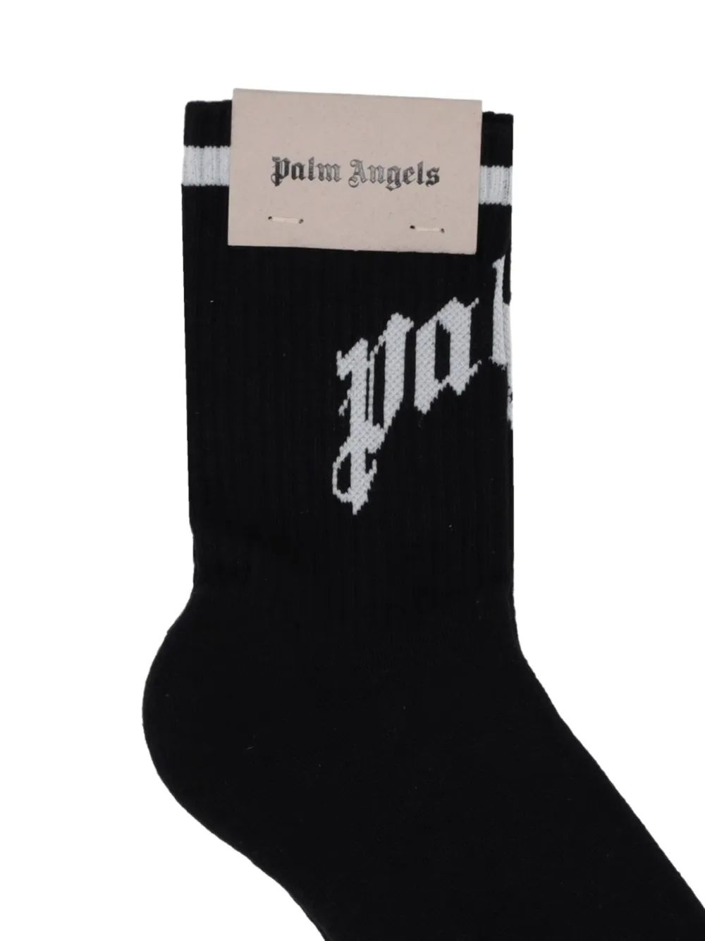 Palm Angels Sokken met gewelfd logo Zwart