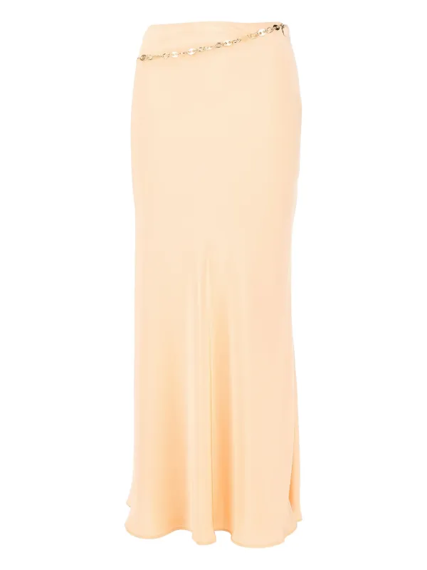 Rabanne Chain-detail Maxi Skirt in Neutrals