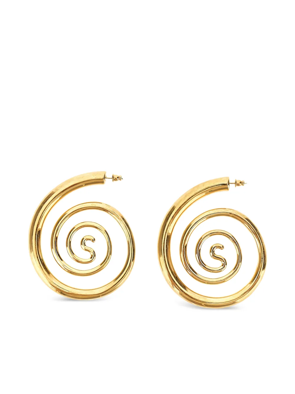 Panconesi Spiral Serpent hoops earrings - Goud