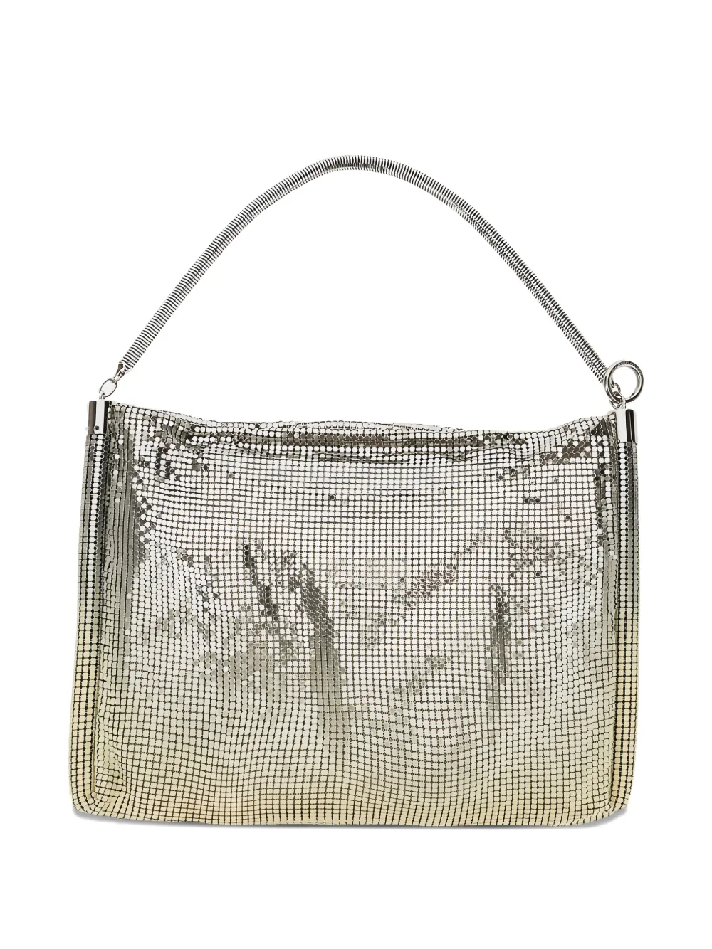 Rabanne small Pixel Tube shoulder bag - Zilver