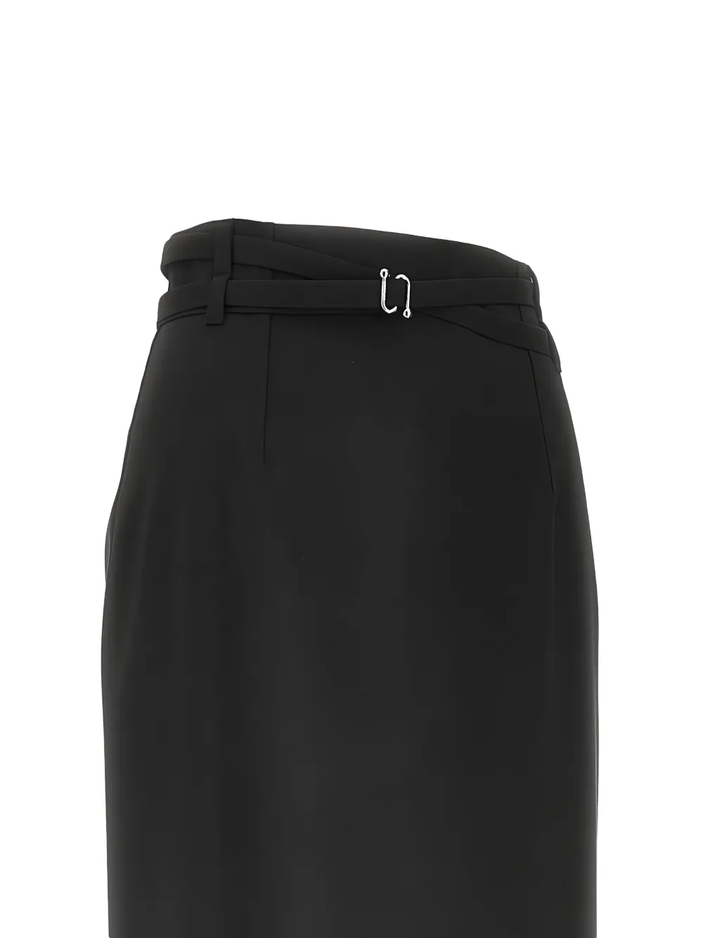 Sportmax Belt Midi Skirt In Black