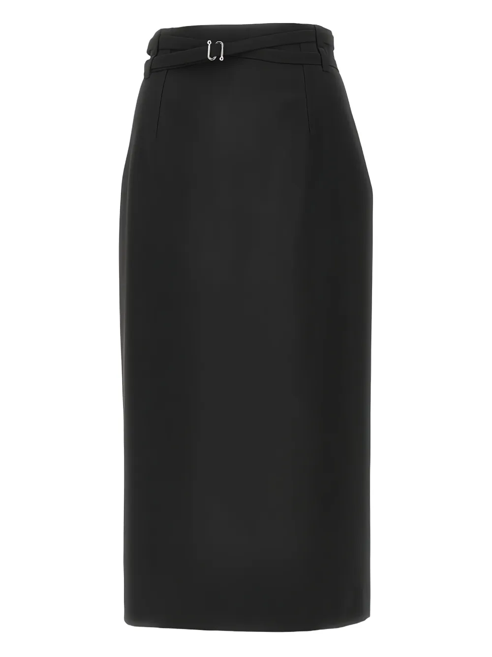 Sportmax Belt Midi Skirt In Black