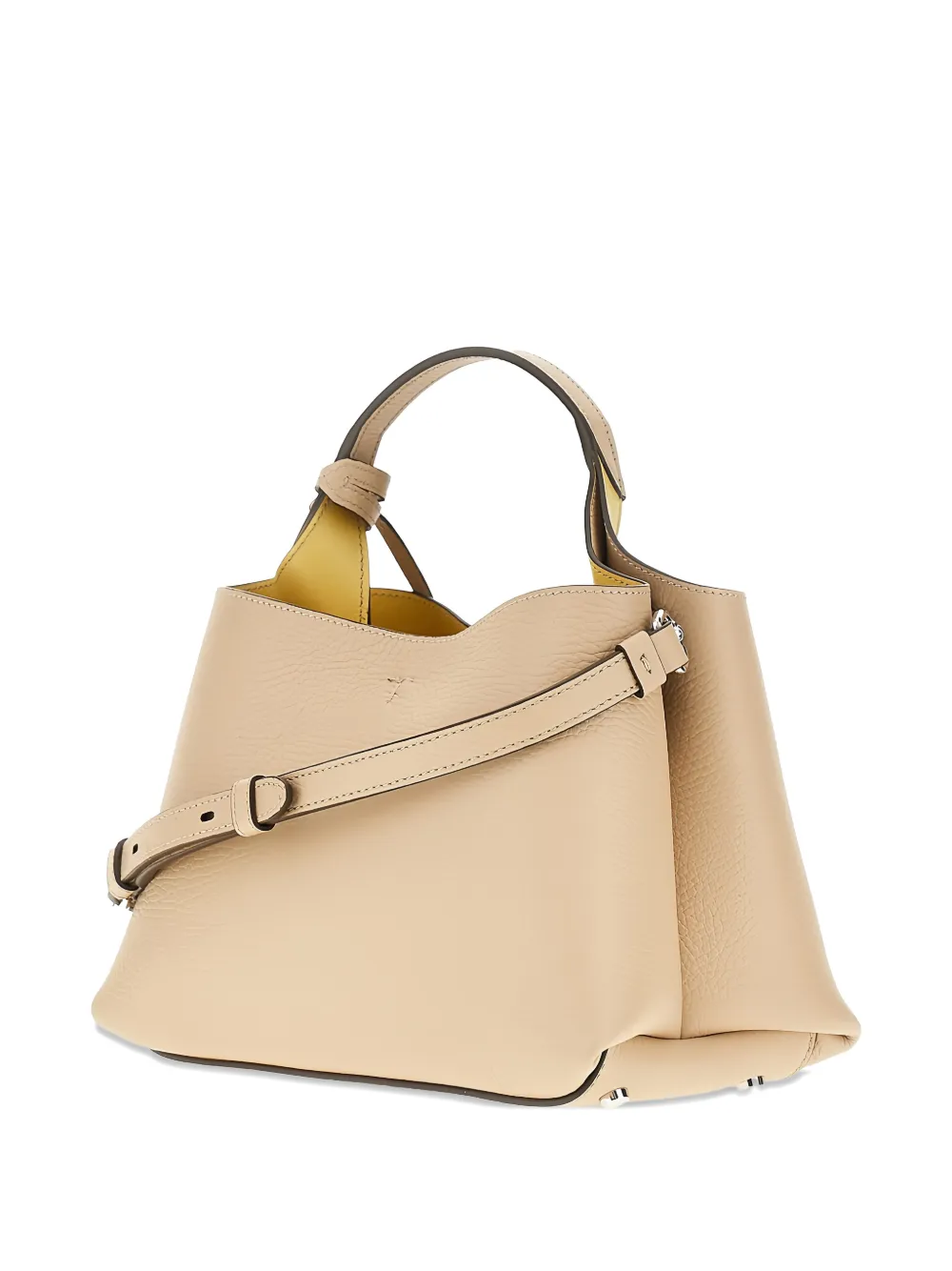 Tod's grained-leather tote bag - Beige