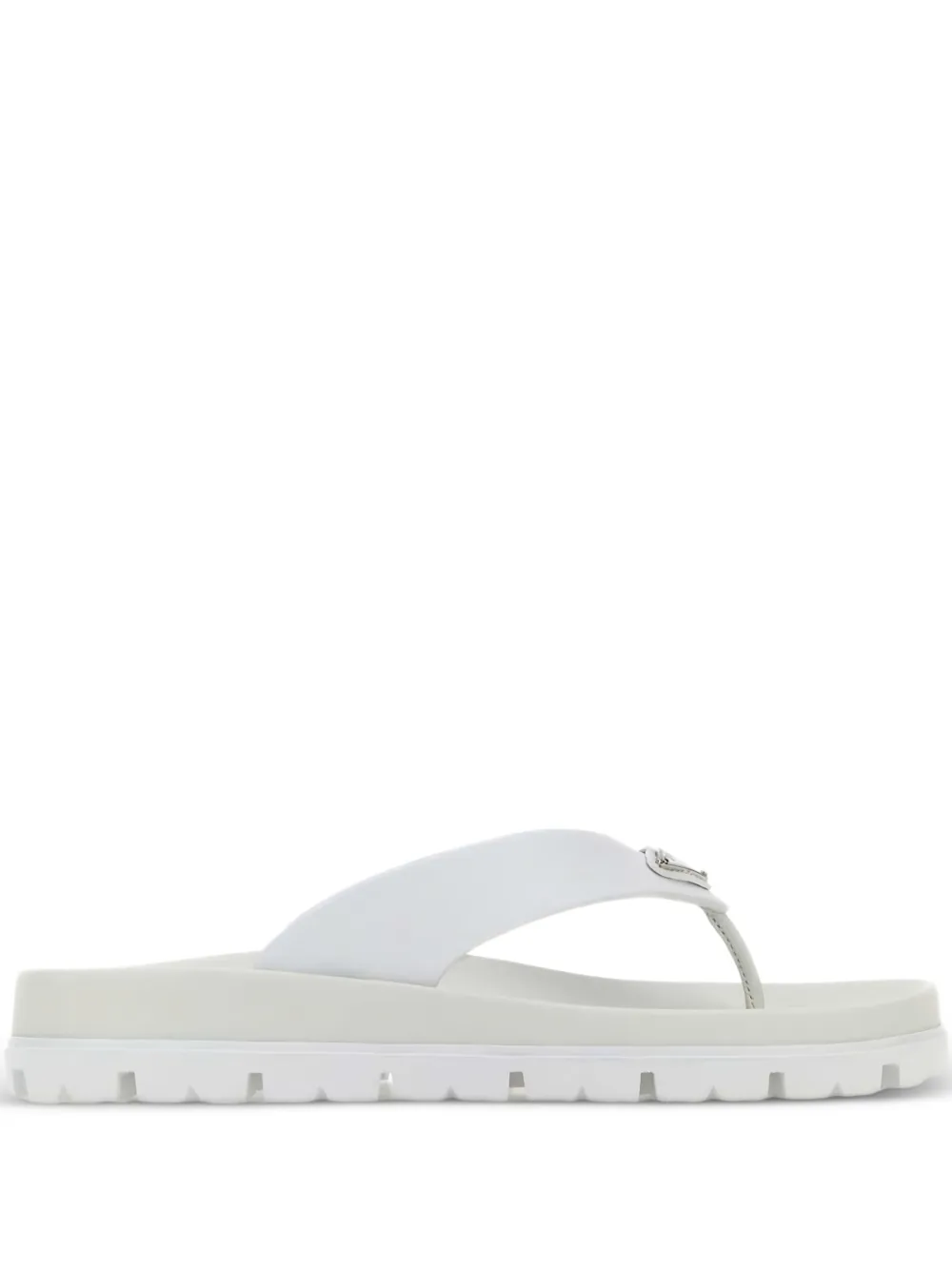 Prada triangle-logo flip-flops | White | Image 1