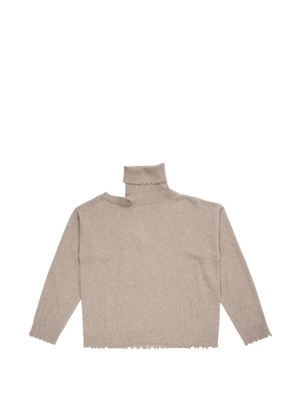 Uma Wang cut-out roll-neck top - Toni neutri