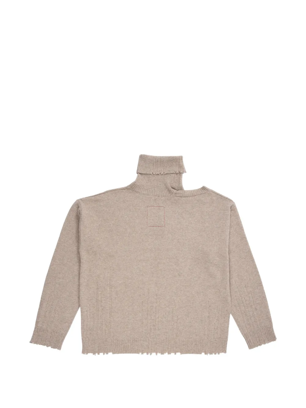  Uma Wang Cut-out Roll-neck Top - Neutrals 
